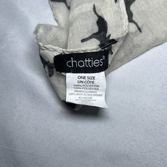 Chatties Cat Print Infinity Loop Scarf Lightweight Black Cat Halloween - Picture 4 of 5